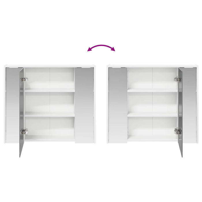 Dulap cu oglindă pentru baie Alb 73,5 x 16 x 62,5 cm - WALTI WALTI