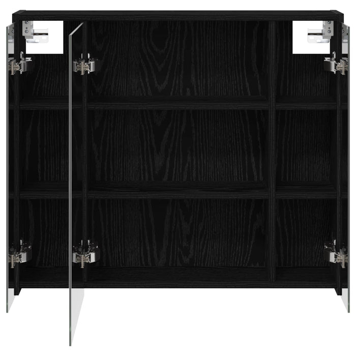 Dulap cu oglindă pentru baie Stejar Negru 73,5 x 16 x 62,5 cm - WALTI WALTI