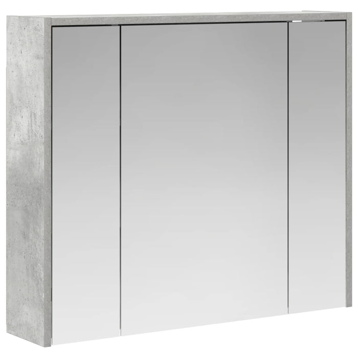 Dulap cu oglindă pentru baie Gri din beton 73,5 x 16 x 62,5 cm - WALTI WALTI