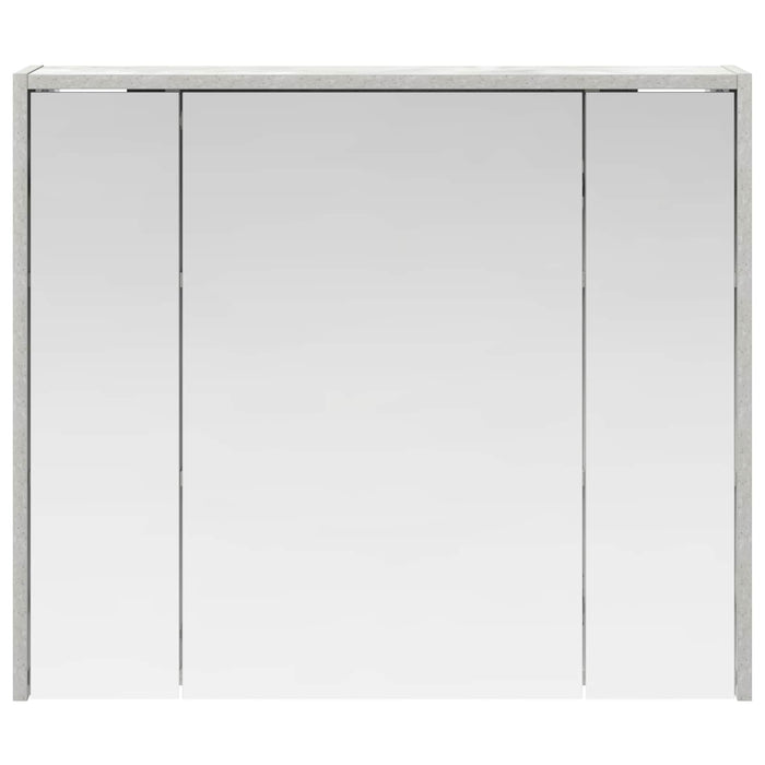 Dulap cu oglindă pentru baie Gri din beton 73,5 x 16 x 62,5 cm - WALTI WALTI