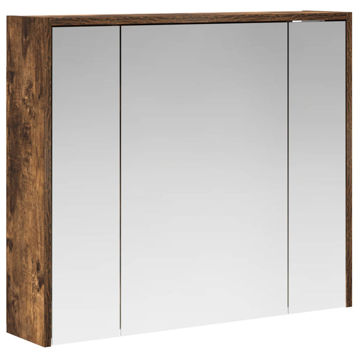 Dulap cu oglindă pentru baie Stejar fumuriu 73,5 x 16 x 62,5 cm - WALTI WALTI