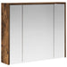 Dulap cu oglindă pentru baie Stejar fumuriu 73,5 x 16 x 62,5 cm - WALTI WALTI