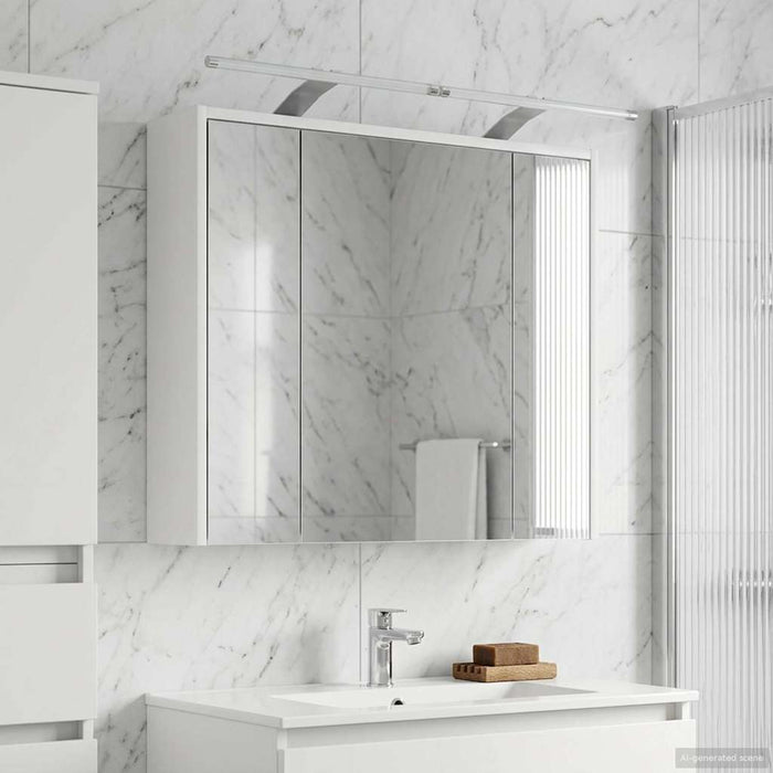 Dulap cu oglindă pentru baie Alb 73,5 x 16 x 62,5 cm - WALTI WALTI