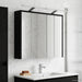 Dulap cu oglindă pentru baie Stejar Negru 73,5 x 16 x 62,5 cm - WALTI WALTI