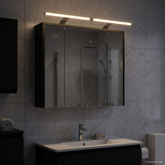 Dulap cu oglindă pentru baie Stejar Negru 73,5 x 16 x 62,5 cm - WALTI WALTI