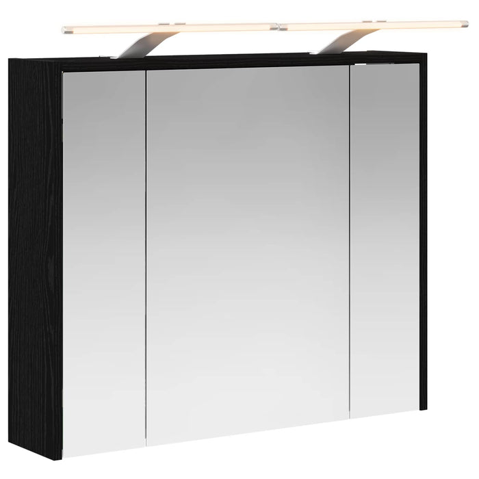 Dulap cu oglindă pentru baie Stejar Negru 73,5 x 16 x 62,5 cm - WALTI WALTI