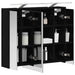 Dulap cu oglindă pentru baie Stejar Negru 73,5 x 16 x 62,5 cm - WALTI WALTI