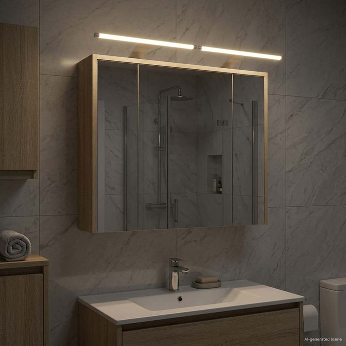 Dulap cu oglindă pentru baie Stejar Sonoma 73,5 x 16 x 62,5 cm - WALTI WALTI