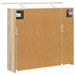 Dulap cu oglindă pentru baie Stejar Sonoma 73,5 x 16 x 62,5 cm - WALTI WALTI