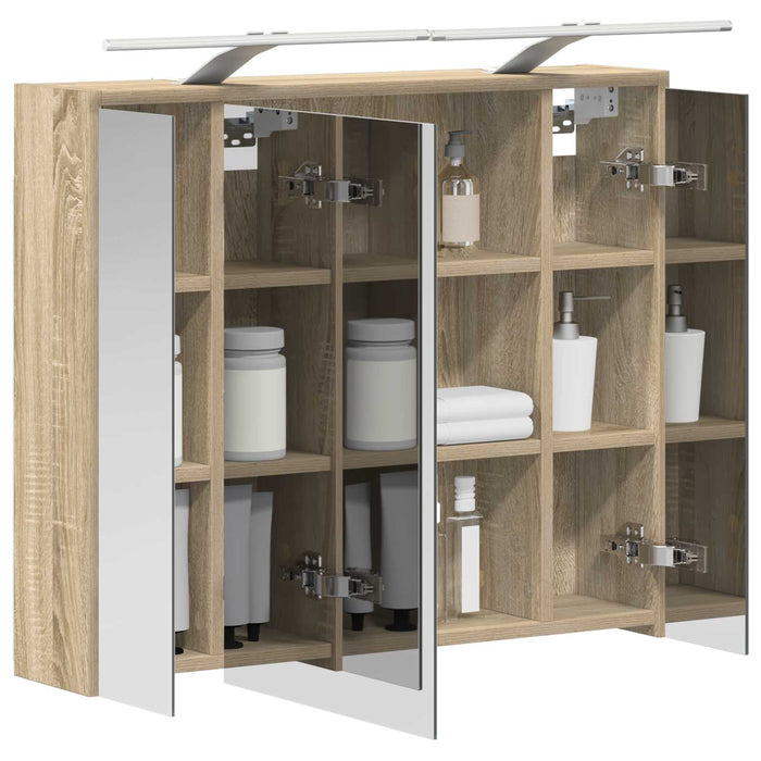Dulap cu oglindă pentru baie Stejar Sonoma 73,5 x 16 x 62,5 cm - WALTI WALTI