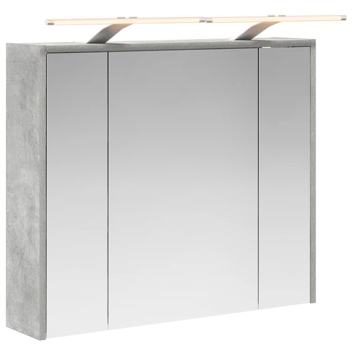 Dulap cu oglindă pentru baie Gri din beton 73,5 x 16 x 62,5 cm - WALTI WALTI