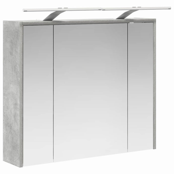 Dulap cu oglindă pentru baie Gri din beton 73,5 x 16 x 62,5 cm - WALTI WALTI