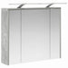 Dulap cu oglindă pentru baie Gri din beton 73,5 x 16 x 62,5 cm - WALTI WALTI