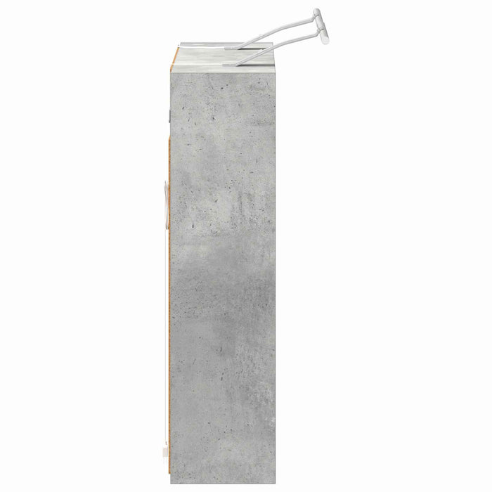 Dulap cu oglindă pentru baie Gri din beton 73,5 x 16 x 62,5 cm - WALTI WALTI