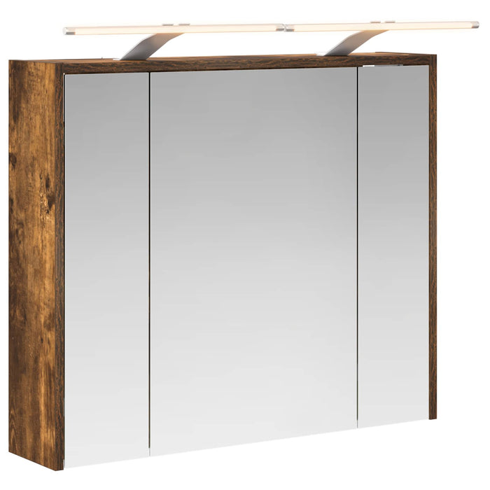 Dulap cu oglindă pentru baie Stejar fumuriu 73,5 x 16 x 62,5 cm - WALTI WALTI