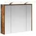 Dulap cu oglindă pentru baie Stejar fumuriu 73,5 x 16 x 62,5 cm - WALTI WALTI