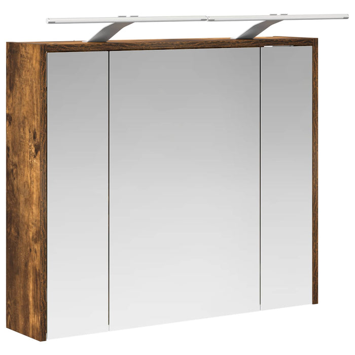 Dulap cu oglindă pentru baie Stejar fumuriu 73,5 x 16 x 62,5 cm - WALTI WALTI