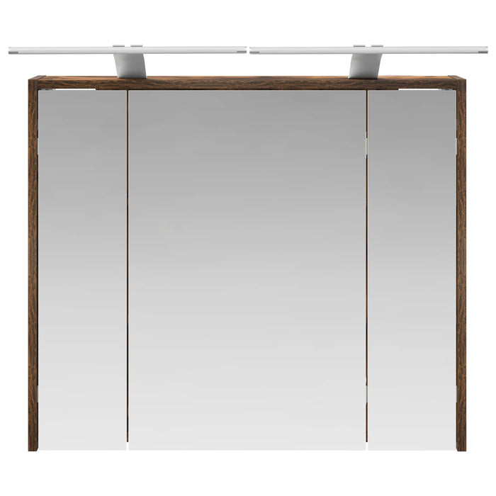 Dulap cu oglindă pentru baie Stejar fumuriu 73,5 x 16 x 62,5 cm - WALTI WALTI