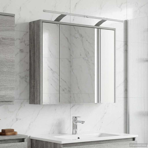 Dulap cu oglindă pentru baie Gri Sonoma 73,5 x 16 x 62,5 cm - WALTI WALTI