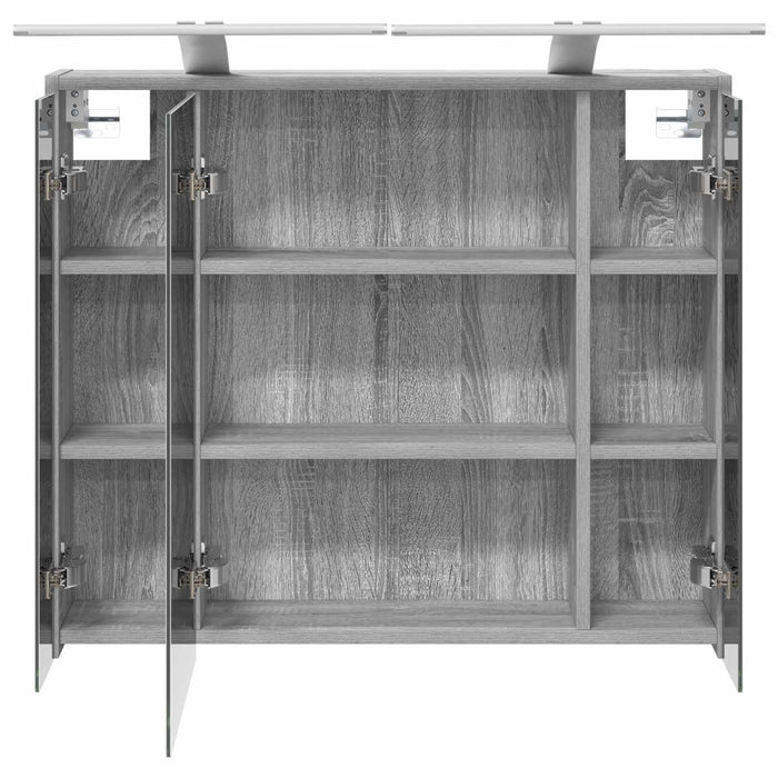 Dulap cu oglindă pentru baie Gri Sonoma 73,5 x 16 x 62,5 cm - WALTI WALTI