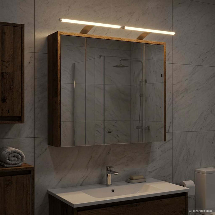 Dulap cu oglindă pentru baie Lemn vechi 73,5 x 16 x 62,5 cm - WALTI WALTI