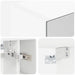 Dulap cu oglindă pentru baie cu raft Alb 60 x 14.5 x 70 cm - WALTI WALTI