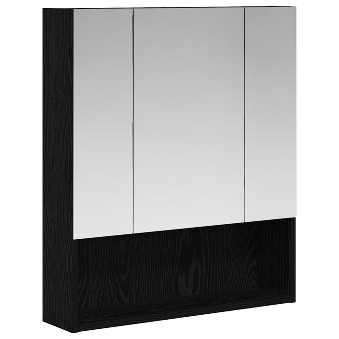 Dulap cu oglindă pentru baie Stejar Negru 60 x 14.5 x 70 cm - WALTI WALTI