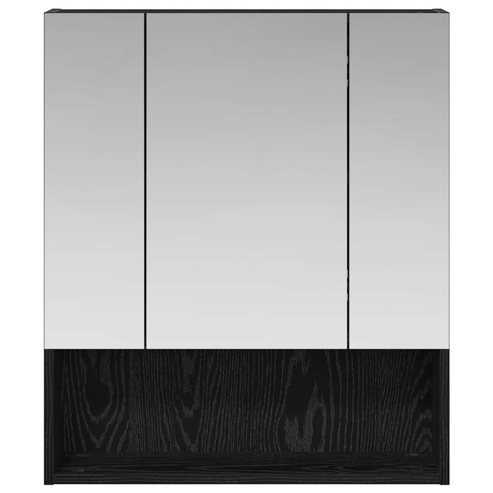 Dulap cu oglindă pentru baie Stejar Negru 60 x 14.5 x 70 cm - WALTI WALTI
