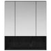 Dulap cu oglindă pentru baie Stejar Negru 60 x 14.5 x 70 cm - WALTI WALTI