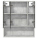 Dulap cu oglindă pentru baie Gri din beton 60 x 14.5 x 70 cm - WALTI WALTI