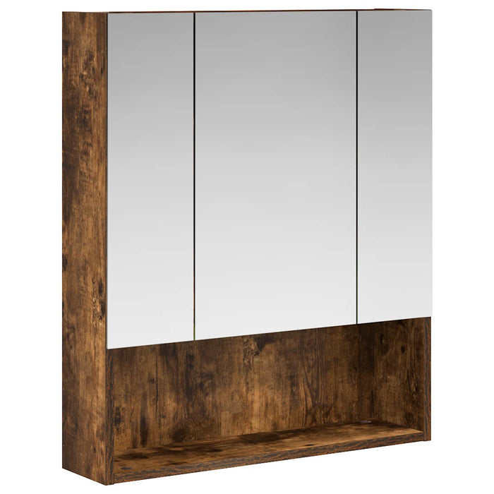 Dulap cu oglindă pentru baie Stejar fumuriu 60 x 14.5 x 70 cm - WALTI WALTI
