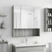 Dulap cu oglindă pentru baie Gri Sonoma 60 x 14.5 x 70 cm - WALTI WALTI