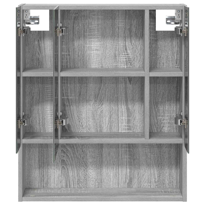 Dulap cu oglindă pentru baie Gri Sonoma 60 x 14.5 x 70 cm - WALTI WALTI