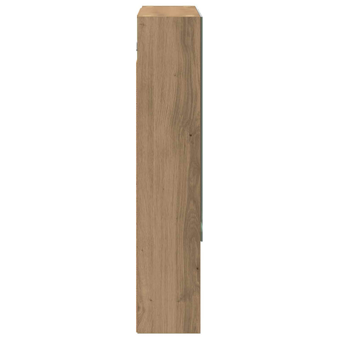 Dulap cu oglindă pentru baie Stejar artizanal 60 x 14.5 x 70 cm - WALTI WALTI