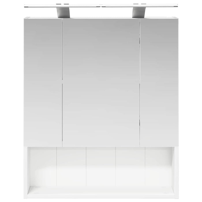 Dulap cu oglindă pentru baie cu raft Alb 60 x 14.5 x 70 cm - WALTI WALTI