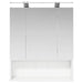 Dulap cu oglindă pentru baie cu raft Alb 60 x 14.5 x 70 cm - WALTI WALTI