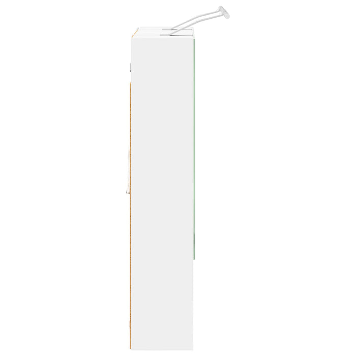 Dulap cu oglindă pentru baie cu raft Alb 60 x 14.5 x 70 cm - WALTI WALTI