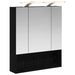 Dulap cu oglindă pentru baie Stejar Negru 60 x 14.5 x 70 cm - WALTI WALTI