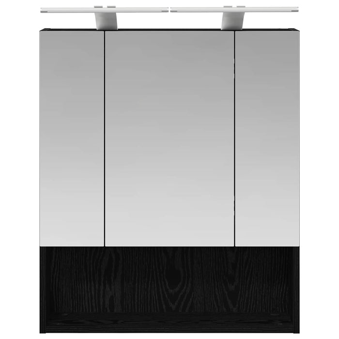 Dulap cu oglindă pentru baie Stejar Negru 60 x 14.5 x 70 cm - WALTI WALTI