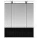 Dulap cu oglindă pentru baie Stejar Negru 60 x 14.5 x 70 cm - WALTI WALTI
