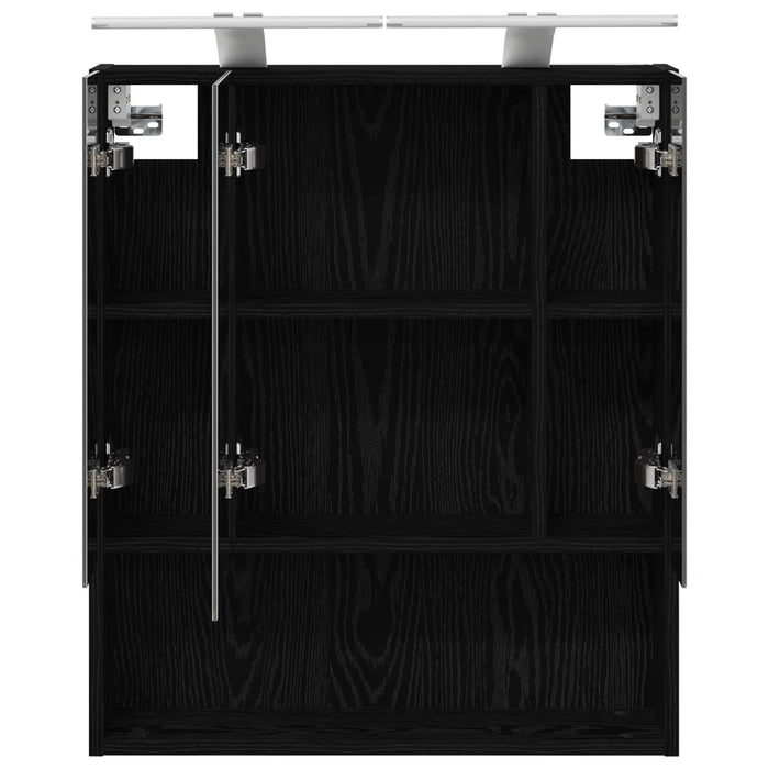 Dulap cu oglindă pentru baie Stejar Negru 60 x 14.5 x 70 cm - WALTI WALTI
