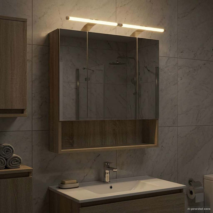 Dulap cu oglindă pentru baie Stejar Sonoma 60 x 14.5 x 70 cm - WALTI WALTI