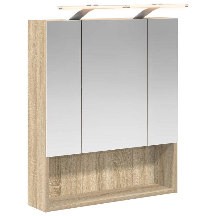 Dulap cu oglindă pentru baie Stejar Sonoma 60 x 14.5 x 70 cm - WALTI WALTI