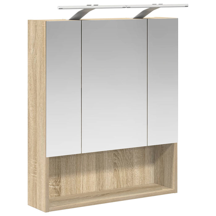 Dulap cu oglindă pentru baie Stejar Sonoma 60 x 14.5 x 70 cm - WALTI WALTI
