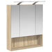 Dulap cu oglindă pentru baie Stejar Sonoma 60 x 14.5 x 70 cm - WALTI WALTI