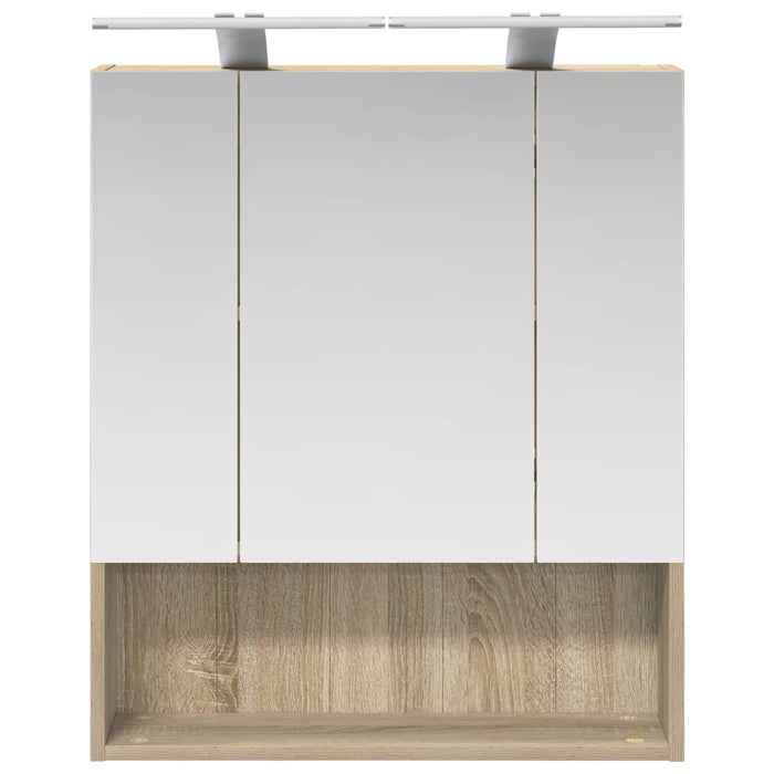Dulap cu oglindă pentru baie Stejar Sonoma 60 x 14.5 x 70 cm - WALTI WALTI