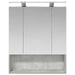 Dulap cu oglindă pentru baie Gri din beton 60 x 14.5 x 70 cm - WALTI WALTI