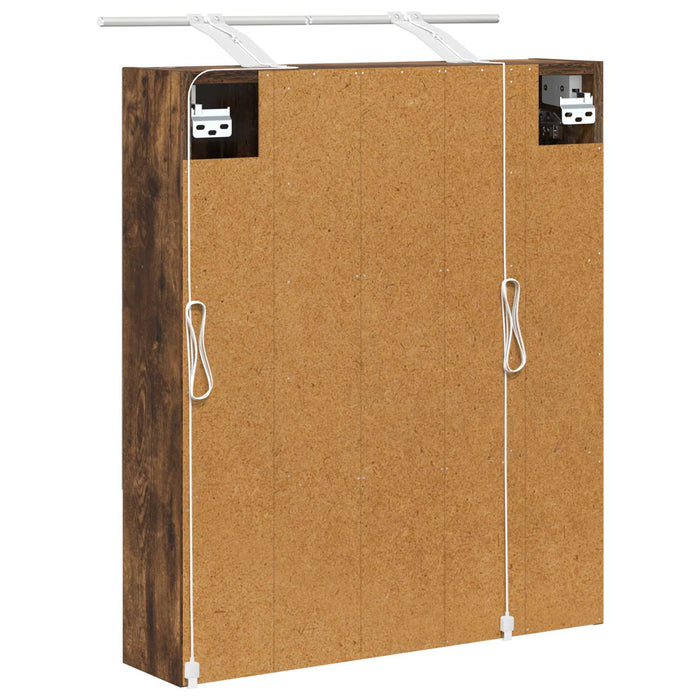Dulap cu oglindă pentru baie Stejar fumuriu 60 x 14.5 x 70 cm - WALTI WALTI