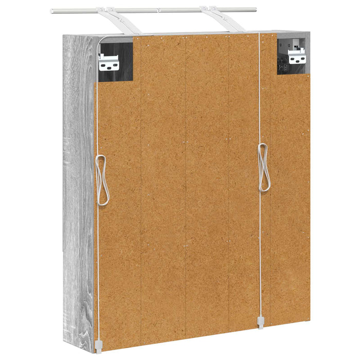 Dulap cu oglindă pentru baie Gri Sonoma 60 x 14.5 x 70 cm - WALTI WALTI
