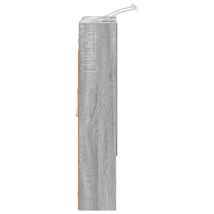 Dulap cu oglindă pentru baie Gri Sonoma 60 x 14.5 x 70 cm - WALTI WALTI